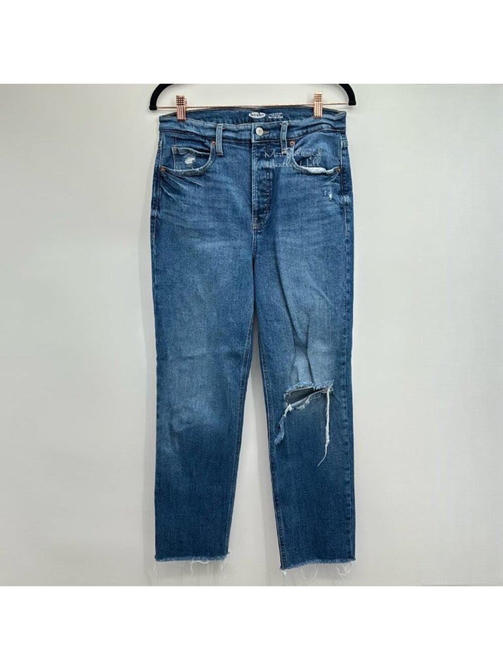 Old Navy Sky-Hi Extra High-Rise Straight Ankle Jeans Size 6